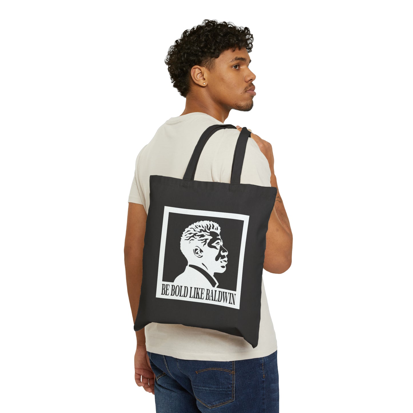 James Baldwin " Be Bold" Canvas Tote Bag - Inverted
