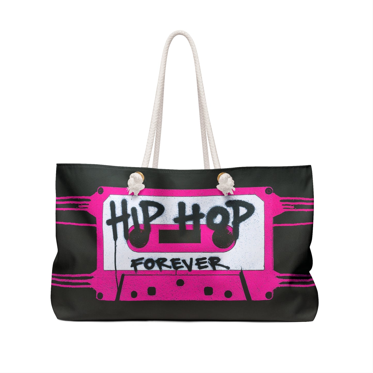 "Hip Hop Forever" Pink Cassette Tape - Weekender Bag