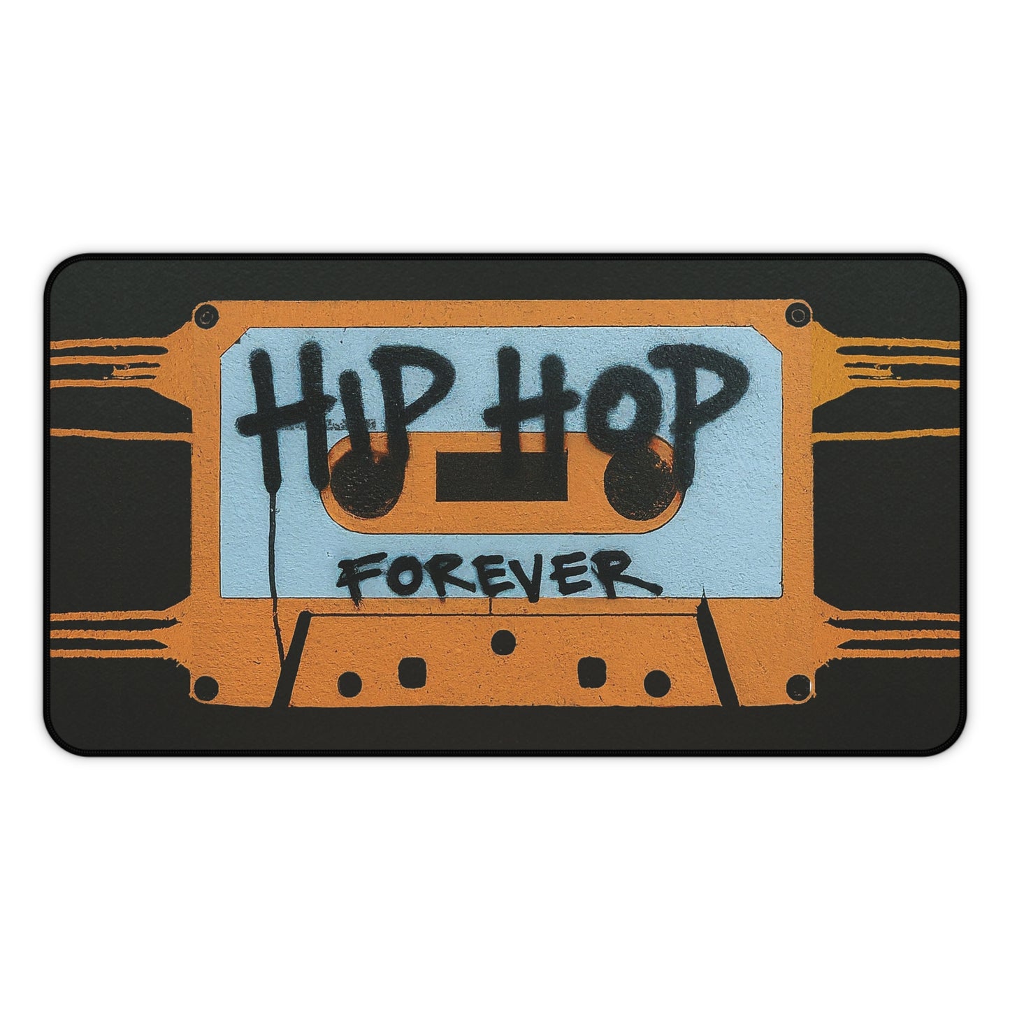 "Hip Hop Forever" Orange Cassette Tape - Desk Mat