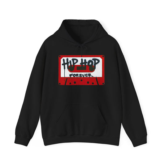 "Hip Hop Forever" Red Cassette Tape - Unisex Hoodie