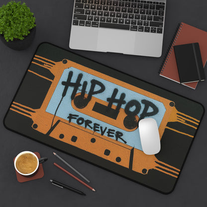 "Hip Hop Forever" Orange Cassette Tape - Desk Mat