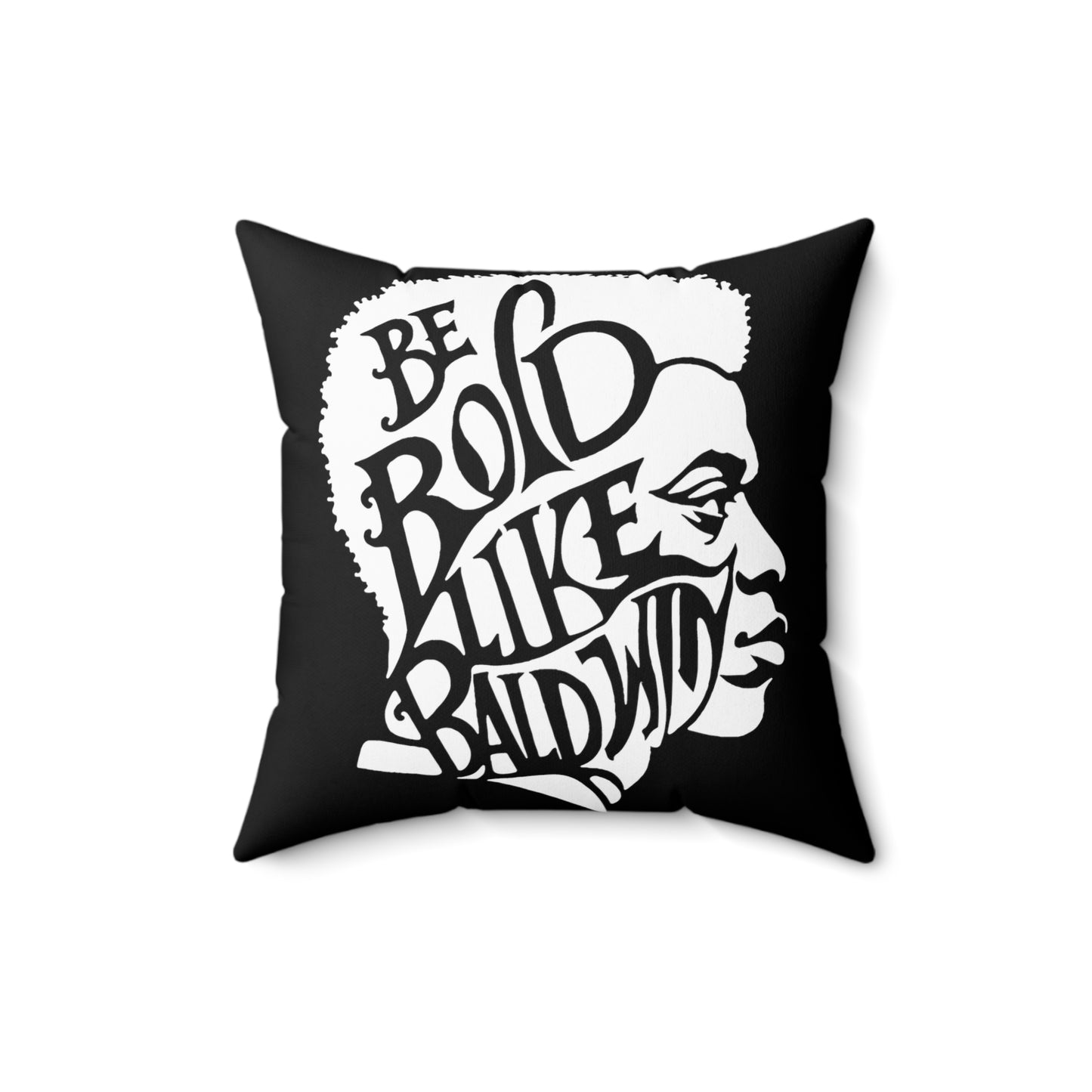 James Baldwin "Be Bold" Pillow - Black