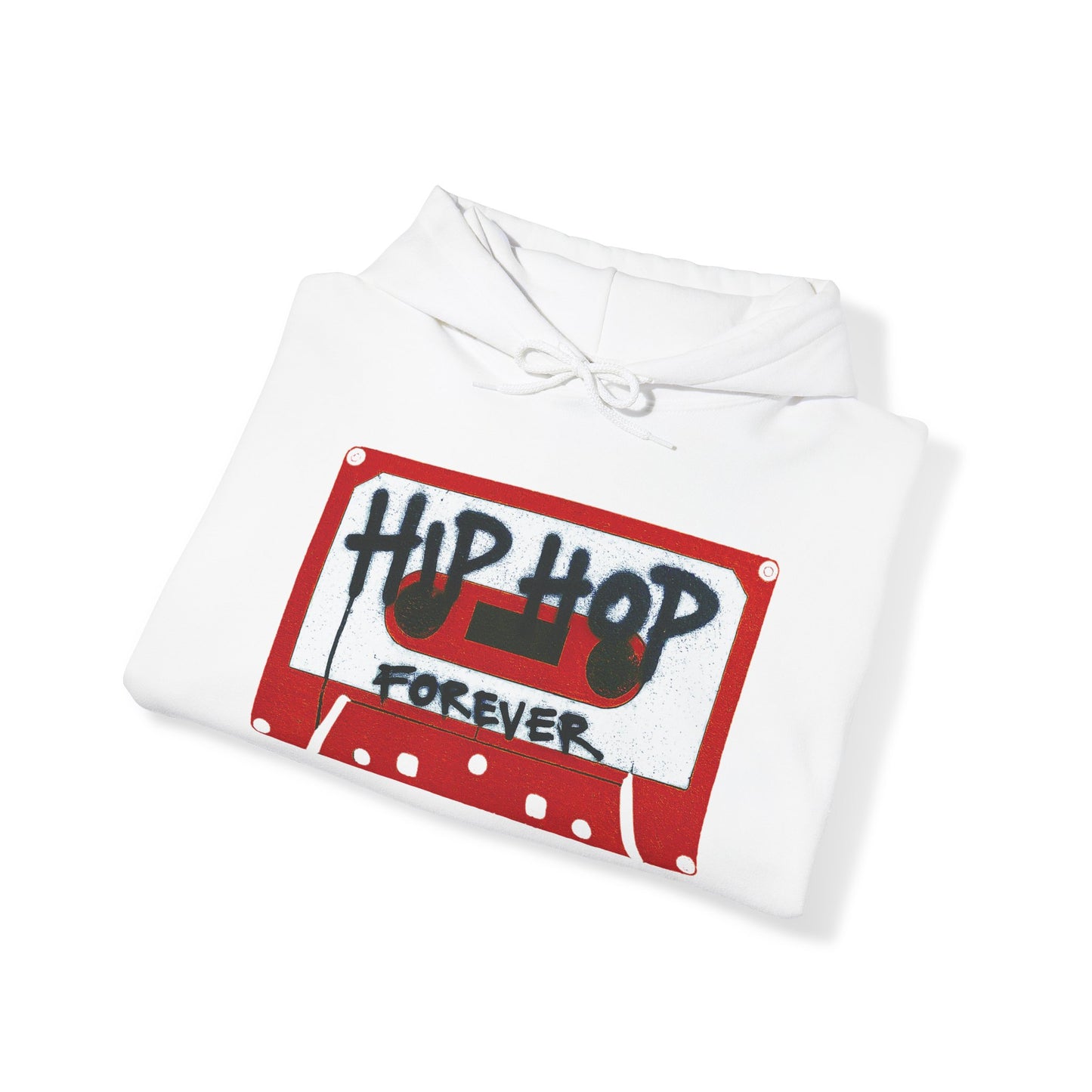 "Hip Hop Forever" Red Cassette Tape - Unisex Hoodie