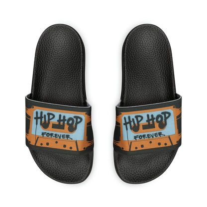 "Hip Hop Forever" Orange Cassette Tape - Slides - Women