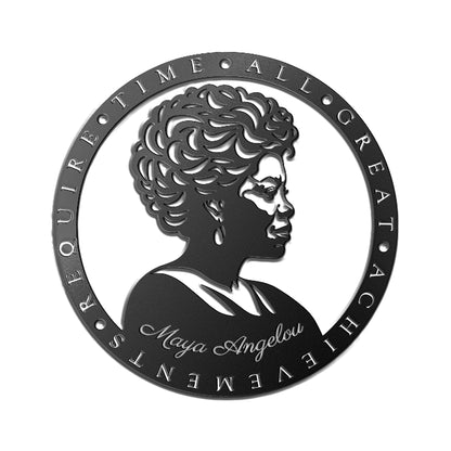 Maya Angelou “Great Achievements” Metal Wall Art