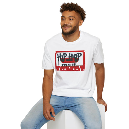 "Hip Hop Forever" Red Cassette Tap - Unisex T-shirt