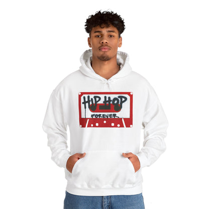 "Hip Hop Forever" Red Cassette Tape - Unisex Hoodie