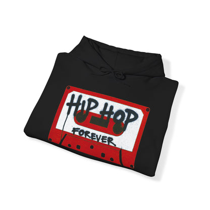 "Hip Hop Forever" Red Cassette Tape - Unisex Hoodie