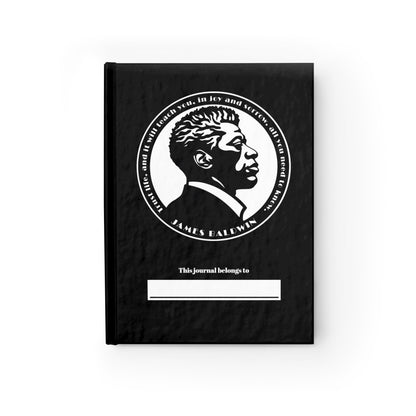 James Baldwin "Trust Life" Journal - Black - Ruled Line