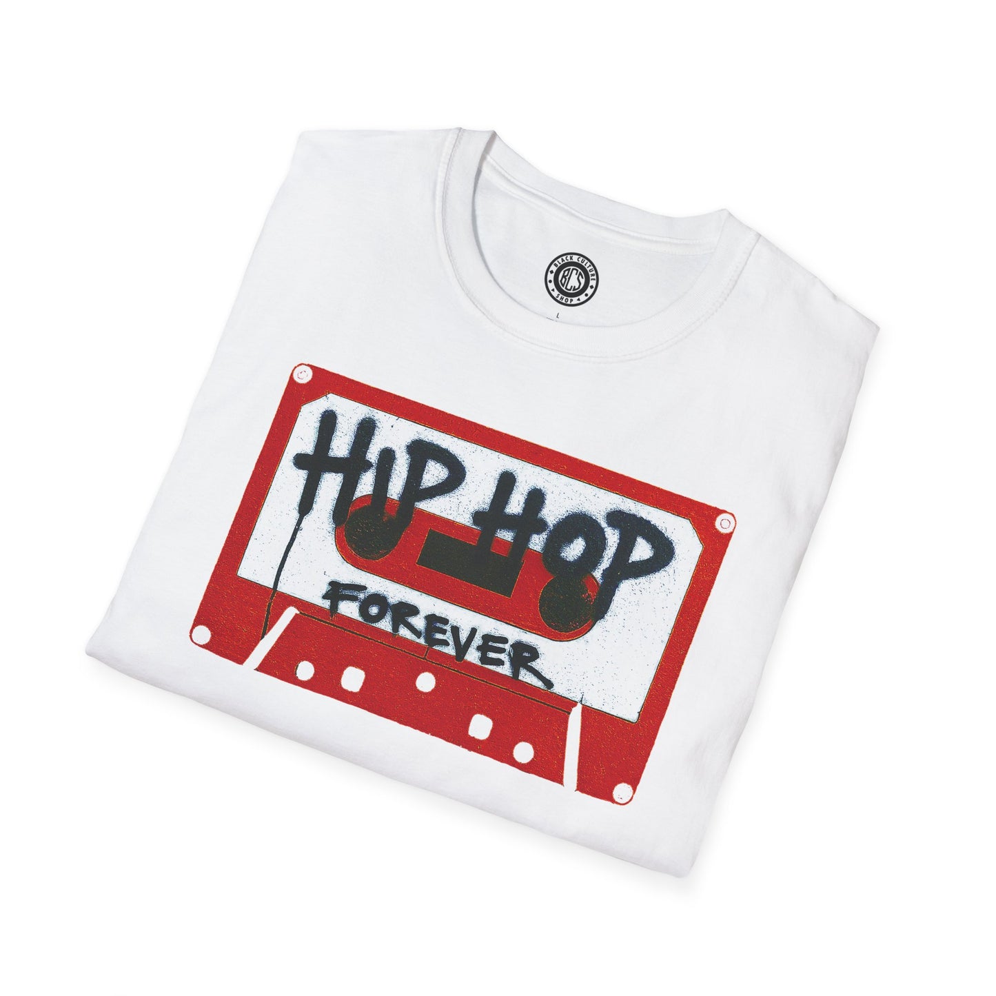 "Hip Hop Forever" Red Cassette Tap - Unisex T-shirt