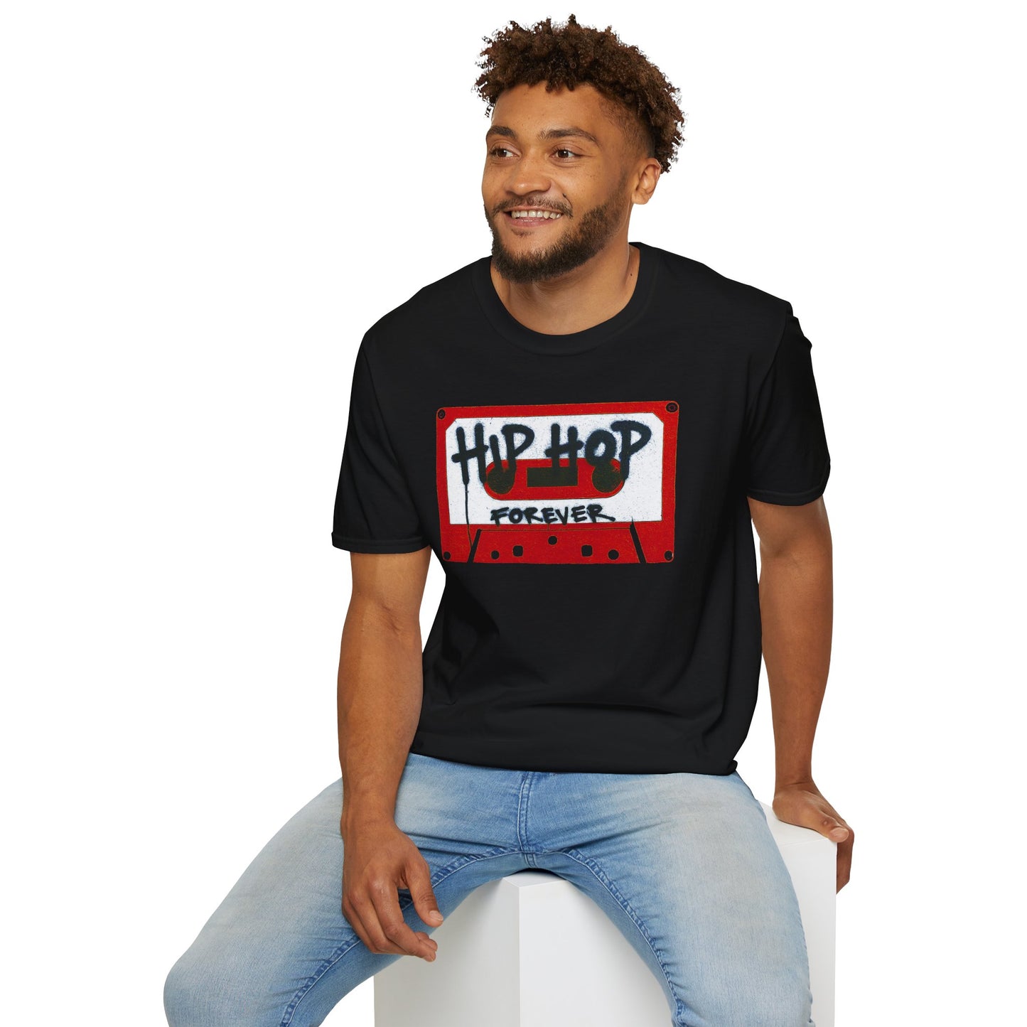 "Hip Hop Forever" Red Cassette Tap - Unisex T-shirt