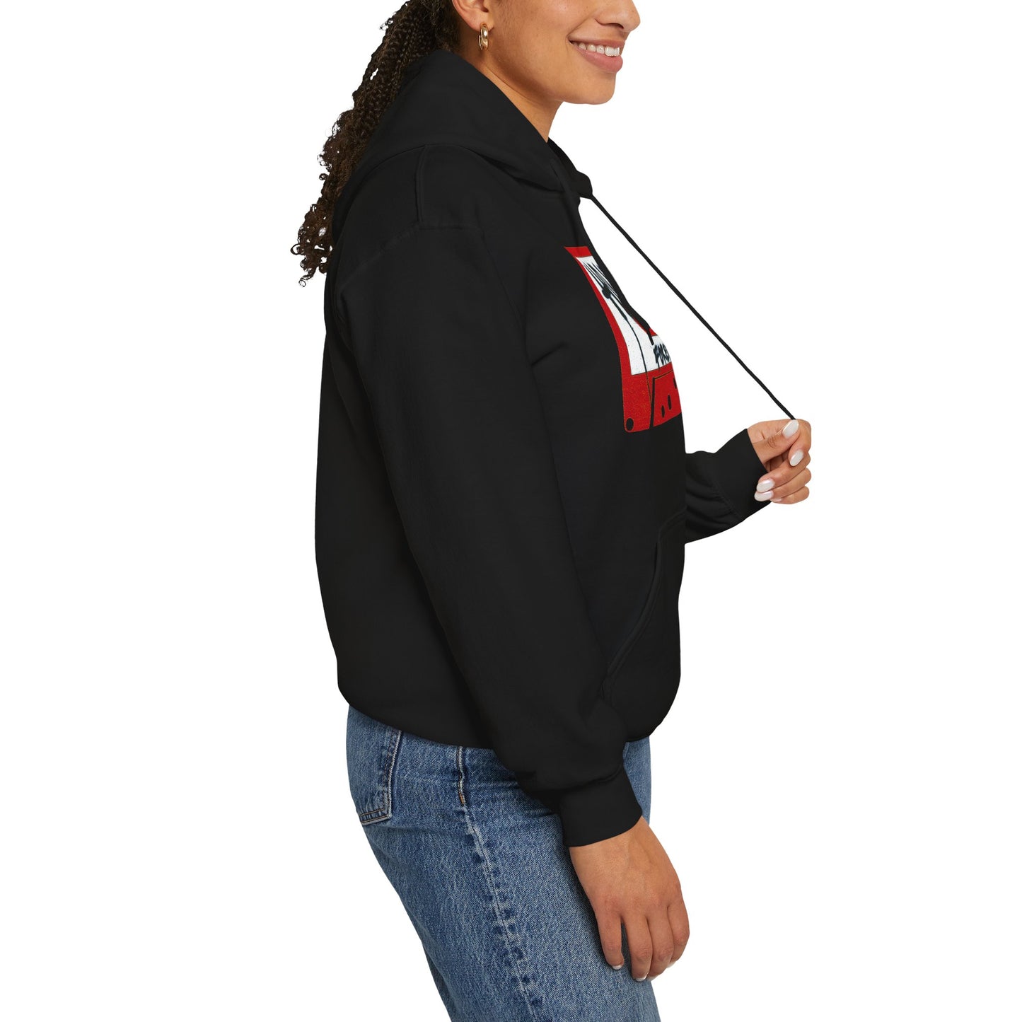 "Hip Hop Forever" Red Cassette Tape - Unisex Hoodie