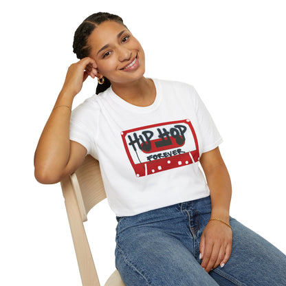 "Hip Hop Forever" Red Cassette Tap - Unisex T-shirt